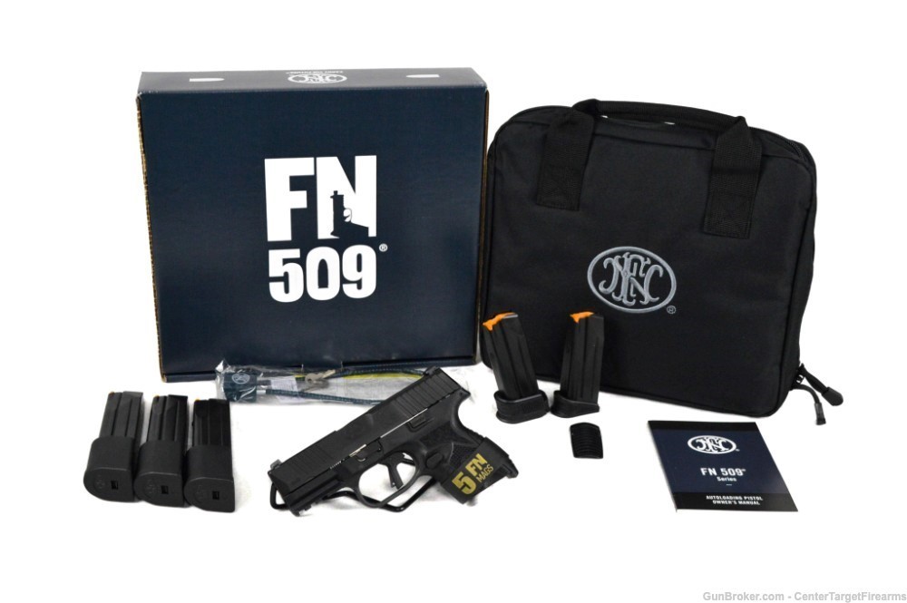 FN 509C Compact Black Bundle 5 Free Magazines 66-101641 509C 9mm Compact-img-1