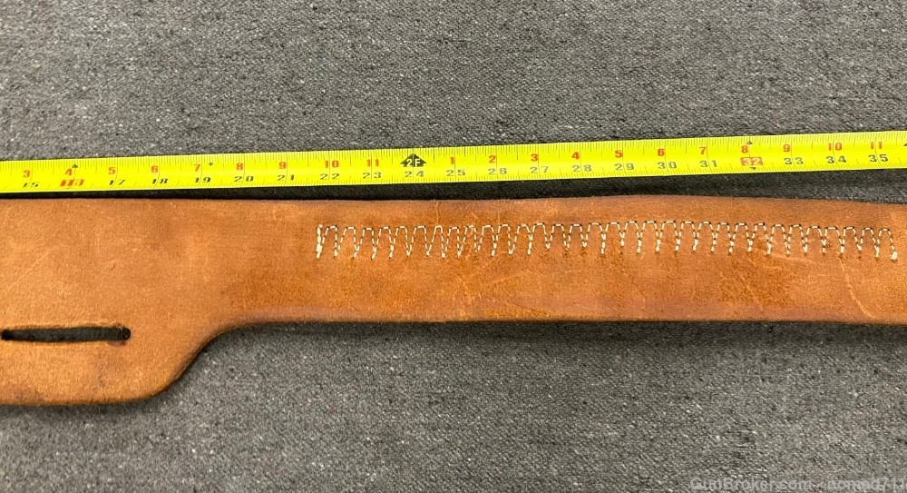 Western Style Leather Gun Belt 3" RH Amish Made Rimfire Cartridge Loops-img-5