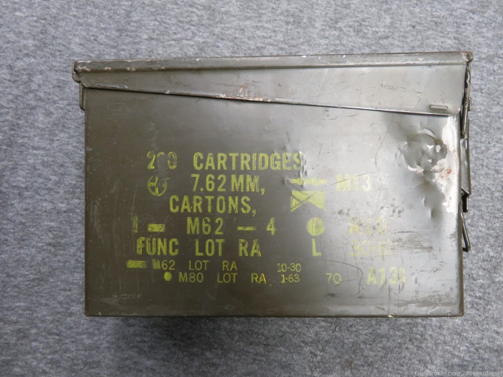 CAN OF 249 ROUNDS US MILITARY 7.62 NATO ARMOR PIERCING AMMO-img-0