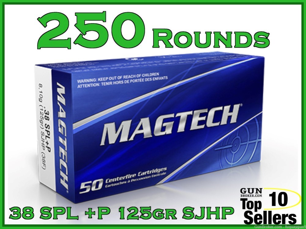 Magtech 38 SPL+P 125 GR SJHP 38F 250CT 38 Special-img-0