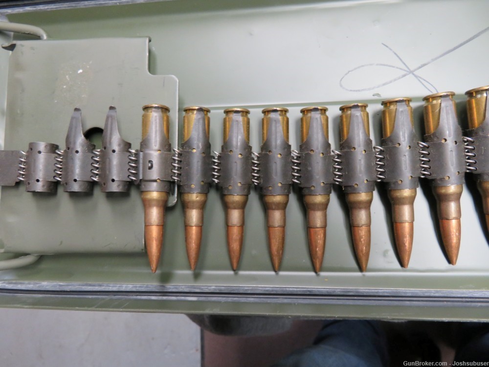 CAN OF 210 ROUNDS BELTED PAKISTANI 7.62 NATO AMMO-EXCELLENT-img-3
