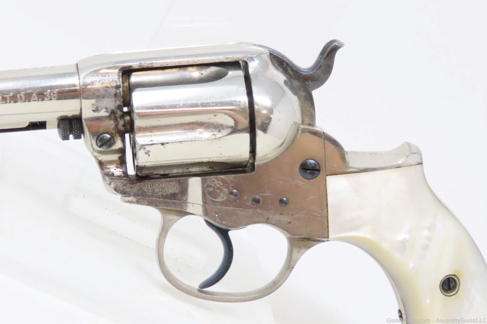 NICKEL & PEARL COLT Model 1877 LIGHTNING .38 Revolver C&R DOC HOLLIDAY 1906-img-3