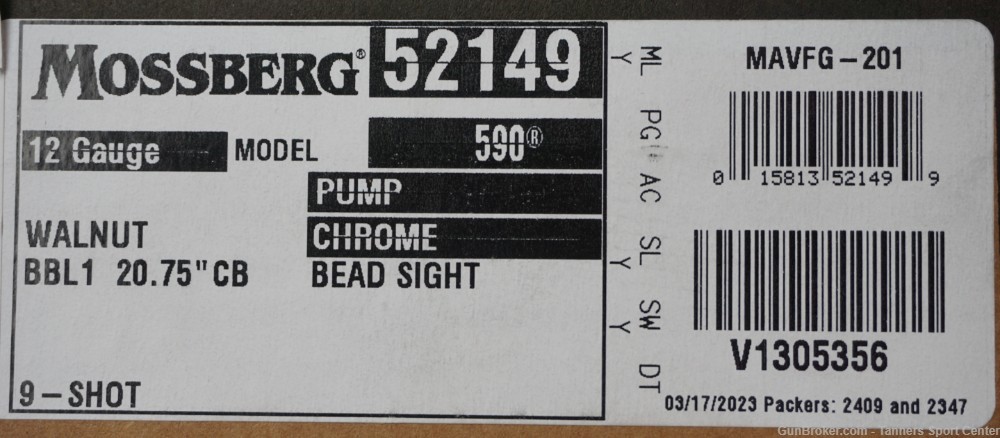 UNFIRED Mossberg 590 Matte Chrome & Walnut Marine 9-shot 12ga 20.75"-img-25
