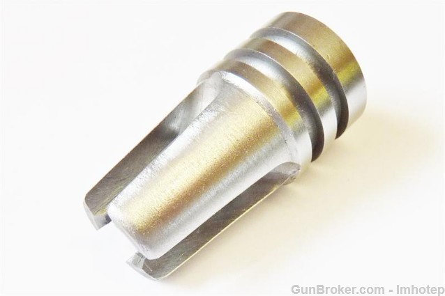 Stainless Three Prong Flash Hider 1/2X28 .223  Bitcoin-img-1