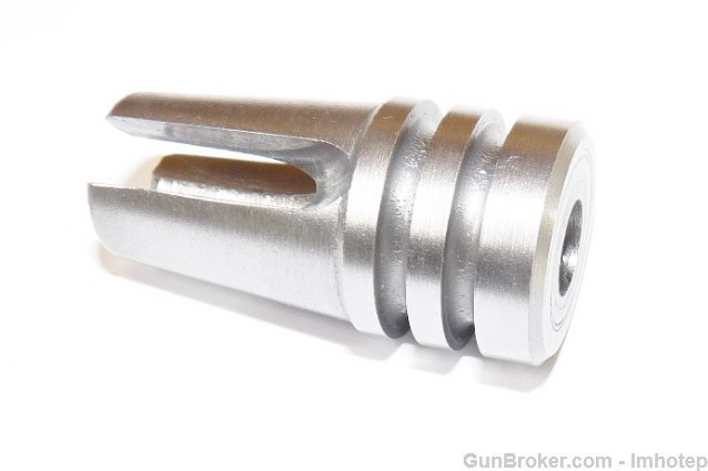 Stainless Three Prong Flash Hider 1/2X28 .223  Bitcoin-img-4