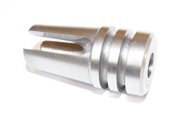 Stainless Three Prong Flash Hider 1/2X28 .223  Bitcoin-img-0