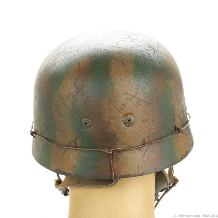 German WWII Replica Paratrooper M38 Helmet Normandy Camouflage-img-8