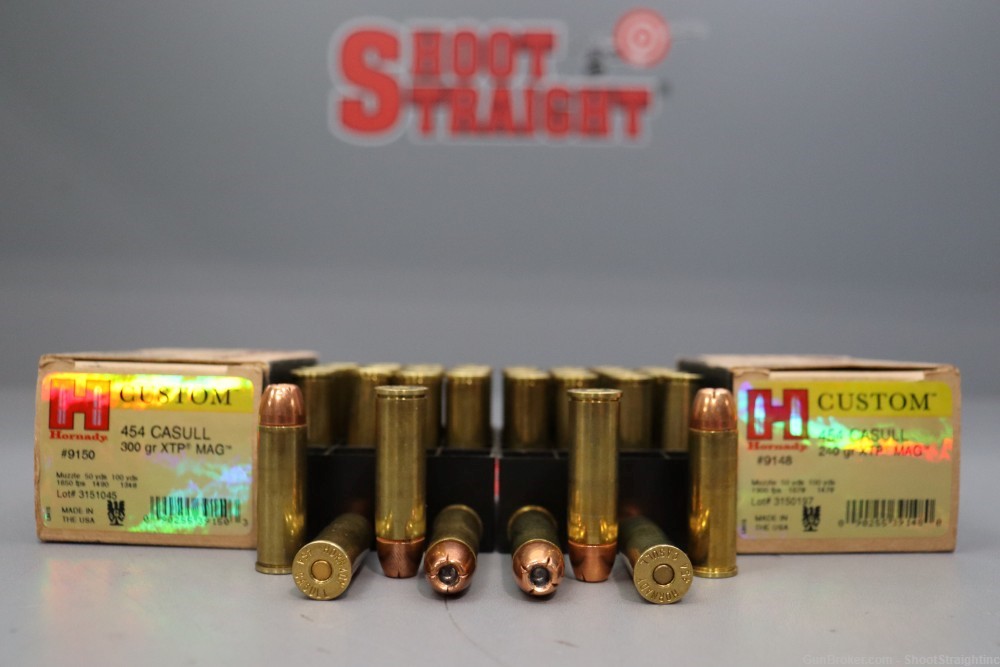 Lot o' 40-Rounds .454 Casull Hornady Custom XTP MAG Ammunition-img-5