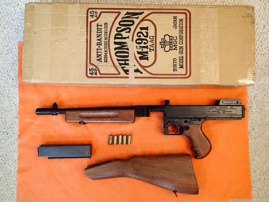 MGC Thompson M 1921 TAAG SMG – Model Gun Corporation Blank Firing Gun-img-0