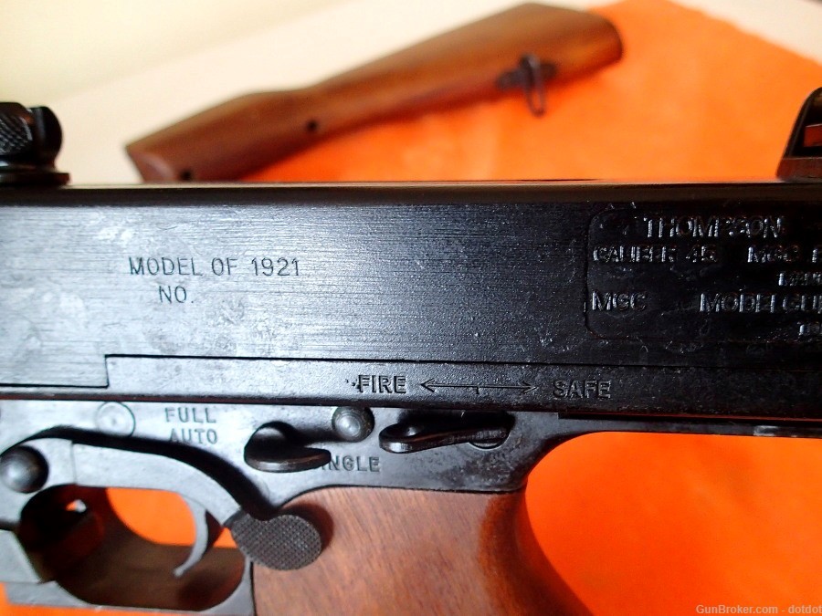 MGC Thompson M 1921 TAAG SMG – Model Gun Corporation Blank Firing Gun-img-2