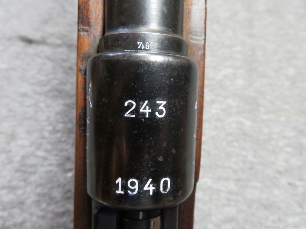 WWII GERMAN 98K MAUSER RIFLE-CODE 243 1940-BORSIGWALDE-NO IMPORT-NICE-img-6