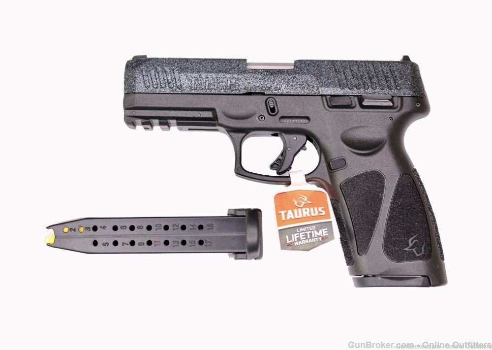 Custom Taurus GX4 9mm 3" 11+1 Semi Auto GX4 Black Glitter Gun Conceal Carry-img-1