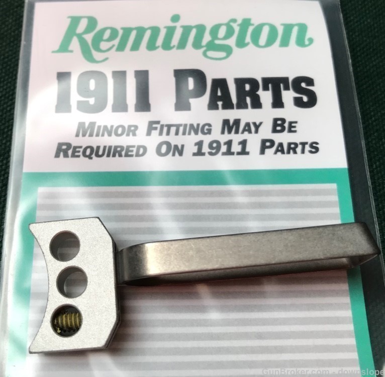 Remington 1911 3 HOLE * ADJUSTABLE * TRIGGER serrated silver 80 series-img-0