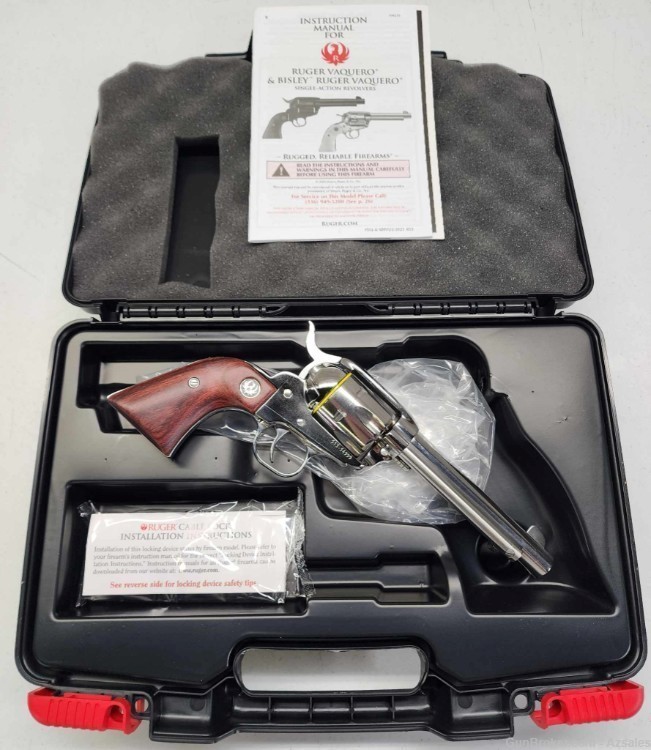 Ruger New Vaquero 357 Mag High Gloss Stainless 5.5" barrel NEW 5108-img-0