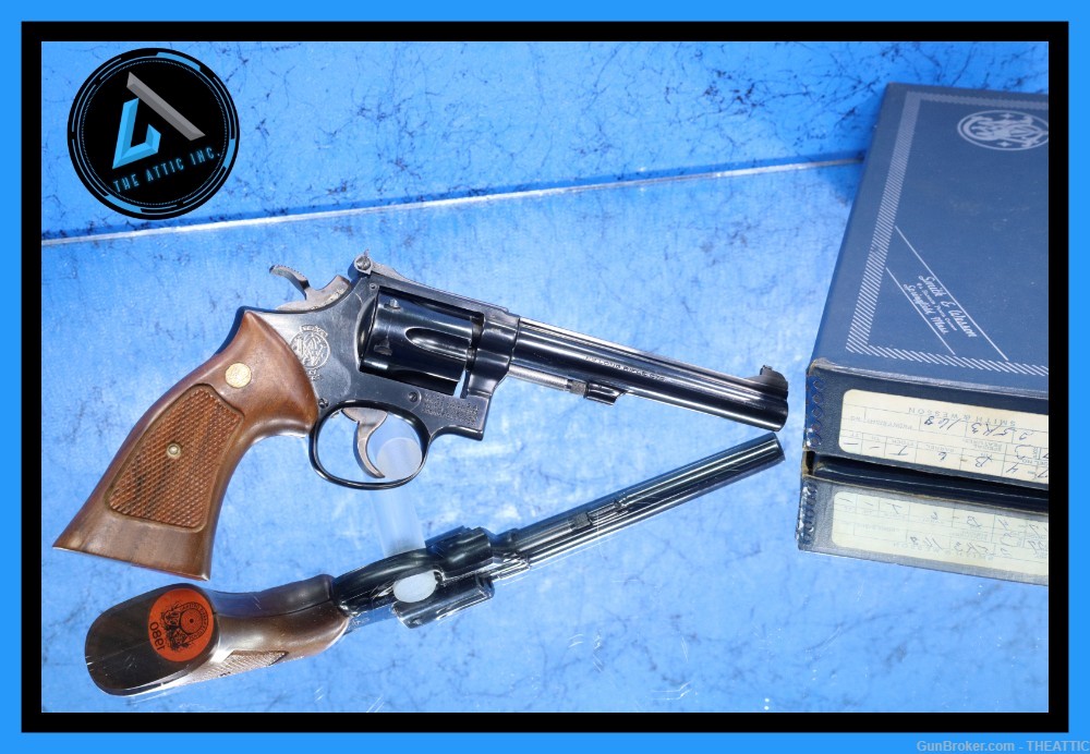 SMITH AND WESSON 17-4 22LR WITH BOX 3 TS S&W MODEL 17-img-0