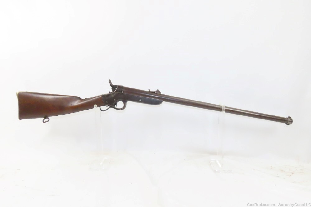 CIVIL WAR Antique SHARPS & HANKINS 1862 NAVY Carbine SCARCE .52 Rimfire-img-1