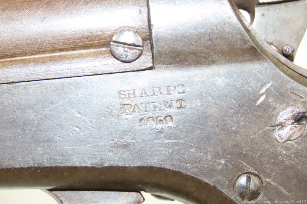 CIVIL WAR Antique SHARPS & HANKINS 1862 NAVY Carbine SCARCE .52 Rimfire-img-13