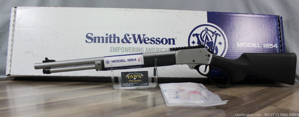NIB SMITH & WESSON 1854 LEVER ACTION RIFLE, .44 MAG, 19.25" BRL, 9 RND-img-0