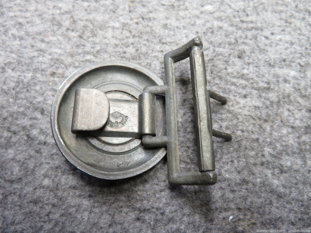 WWII GERMAN POLICE OFFICER BELT BUCKLE-NICE DETAIL & FINISH-img-2
