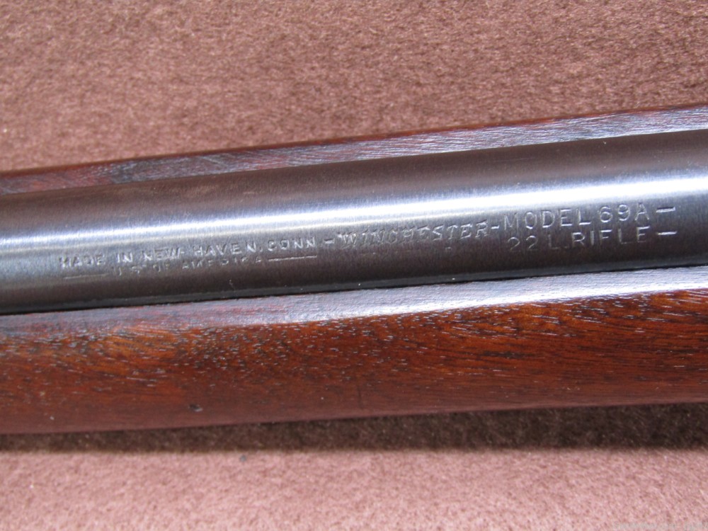 Winchester 69A 22 LR Bolt Action Rifle Weaver B4 Scope C&R Okay-img-14