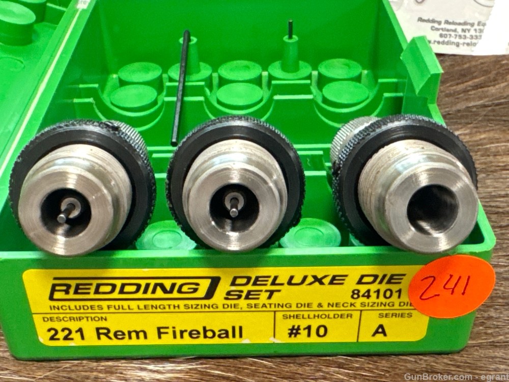 #240 Redding Die 84101 FL 221 Remington Fireball Series A -img-1
