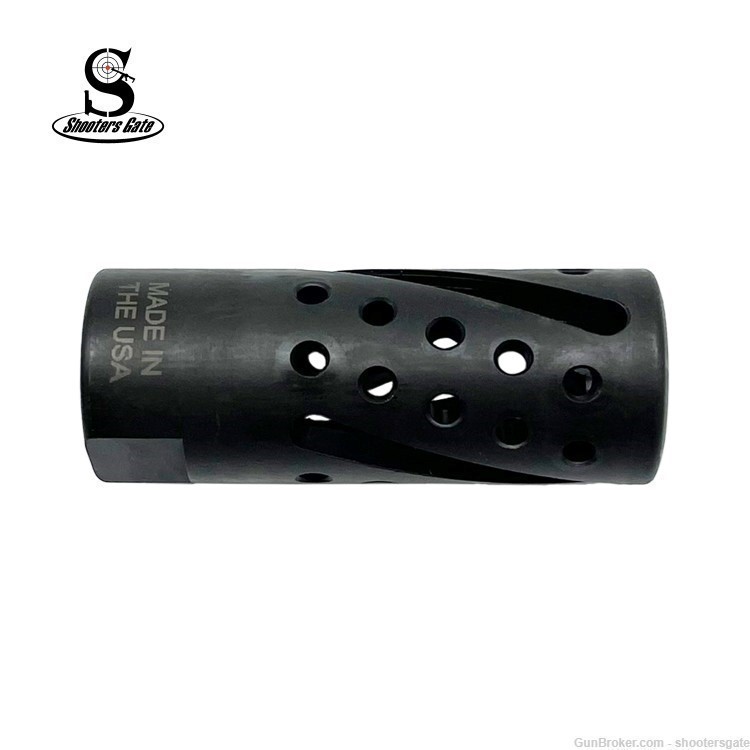 AR10 5/8 X24 Twisted Muzzle Brake, 30 CAL, Shooters Gate-img-2