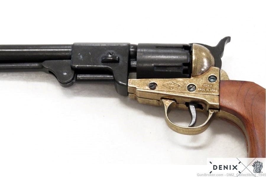 Civil War G&G Brass Confederate Replica Non Firing Pistol by Denix-img-2