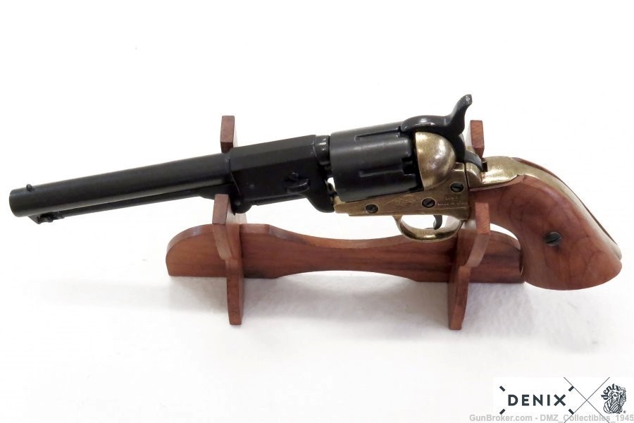 Civil War G&G Brass Confederate Replica Non Firing Pistol by Denix-img-3