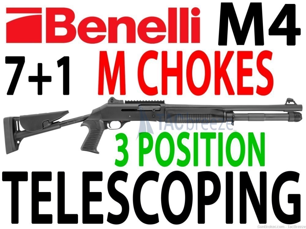 BENELLI LE M4 3 POSITION TELESCOPING STOCK BENELLI TACTICAL M4 7 with CHOKE-img-0
