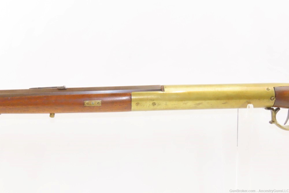 19th Century CRANK HANDLE Sliding Barrel 7.5mm “Gallery/Parlor” AIR GUN    -img-15