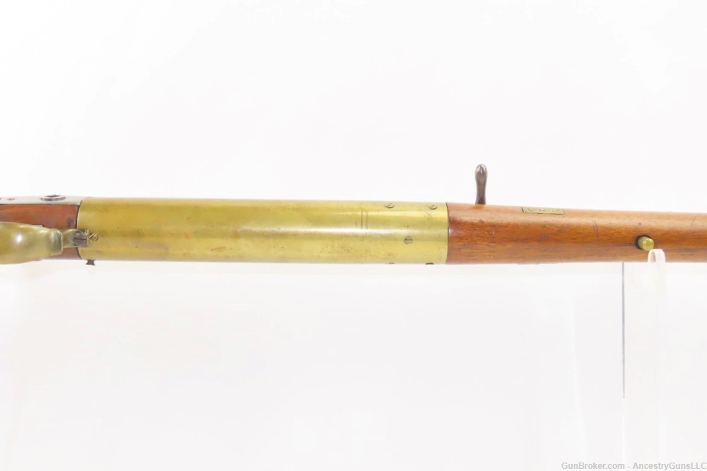 19th Century CRANK HANDLE Sliding Barrel 7.5mm “Gallery/Parlor” AIR GUN    -img-6