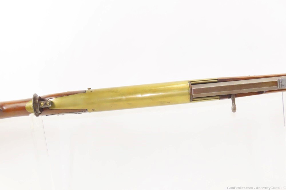 19th Century CRANK HANDLE Sliding Barrel 7.5mm “Gallery/Parlor” AIR GUN    -img-10
