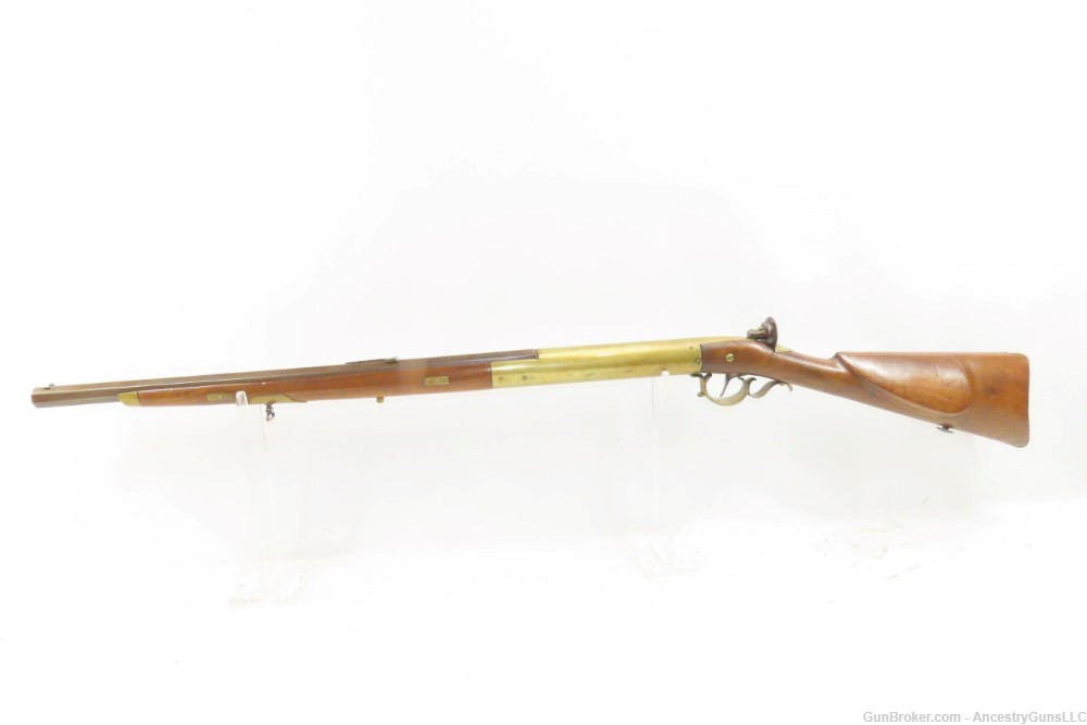 19th Century CRANK HANDLE Sliding Barrel 7.5mm “Gallery/Parlor” AIR GUN    -img-12