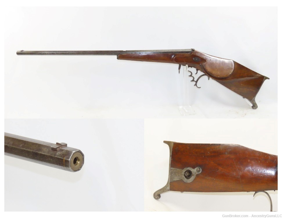 GERMANIC Mid-Nineteenth Century BELLOWS Crank Handle Tip-Up Barrel AIR GUN -img-0