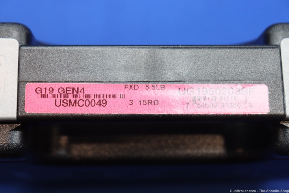 SEMPER FI USMC Glock Model G19 GEN4 Pistol HIGH POLISHED 1/1000 9MM TALO 19-img-30