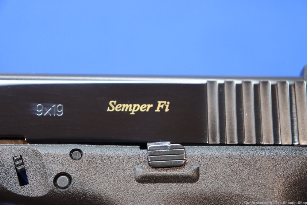 SEMPER FI USMC Glock Model G19 GEN4 Pistol HIGH POLISHED 1/1000 9MM TALO 19-img-21