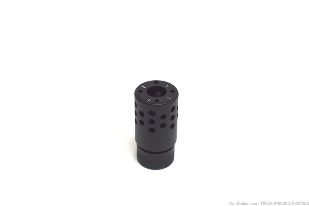 2.5'' Micro Slip Over Muzzle Brake 1/2x28 Thread 223/556/22LR Multi-Port -img-4