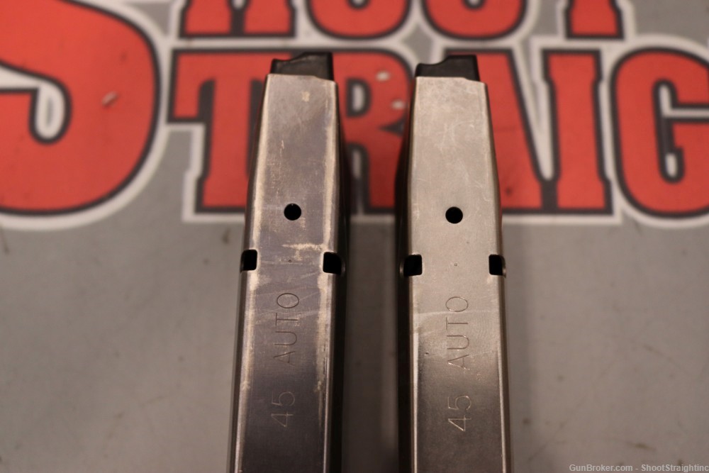 Lot O' Two (2) Smith & Wesson M&P45 .45 ACP 10rd Magazines (OEM)-img-4