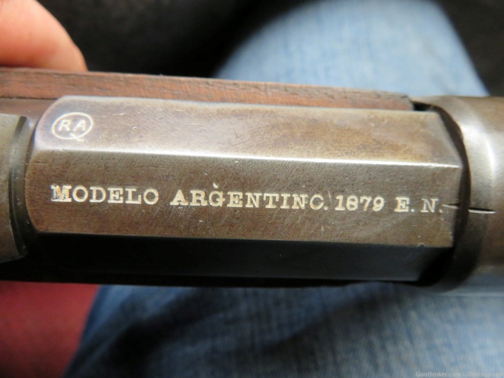 ANTIQUE ARGENTINE MODEL 1879 REMINGTON ROLLING BLOCK RIFLE-img-7