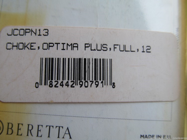 Beretta 12 Ga. Full Optima Plus Choke Tube-img-2