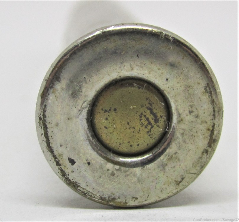 Rare 45-100-357 Sharps Straight Nickel Case with Explosive Bullet-img-2