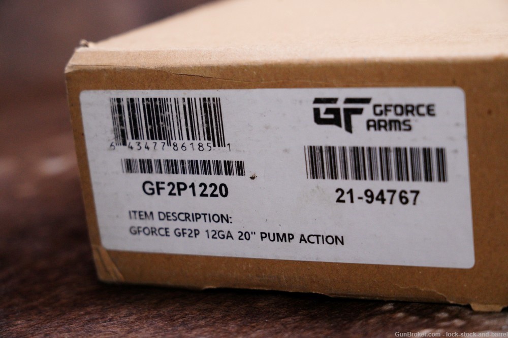 Turkish Francolin GForce Model GF2P 12 GA 20” Pump Action Shotgun, MFD 2021-img-27