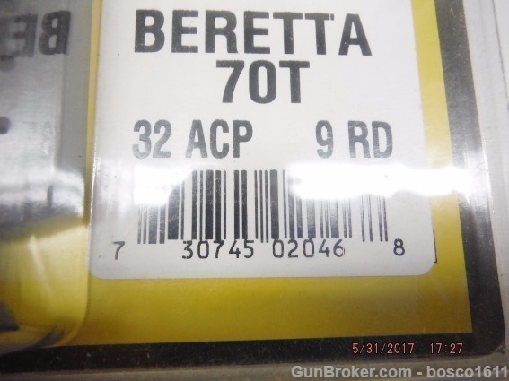BERETTA 32 Magazine 70-T 32 ACP 9Rd Beretta 70T Magazine-img-7