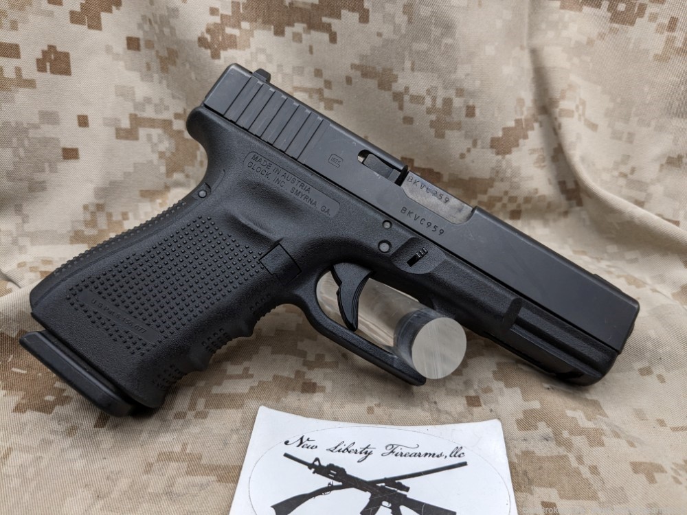 Glock 19 Gen 4 9mm Pistol, 1-15rd mag, G19, USED, Ameriglo NS, Very Good-img-1
