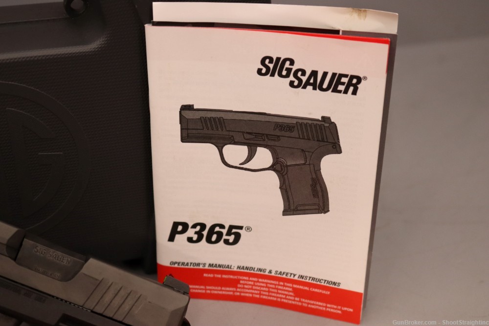 Sig Sauer P365 9mm 3.1" w/ Case - Manual Safety --img-5