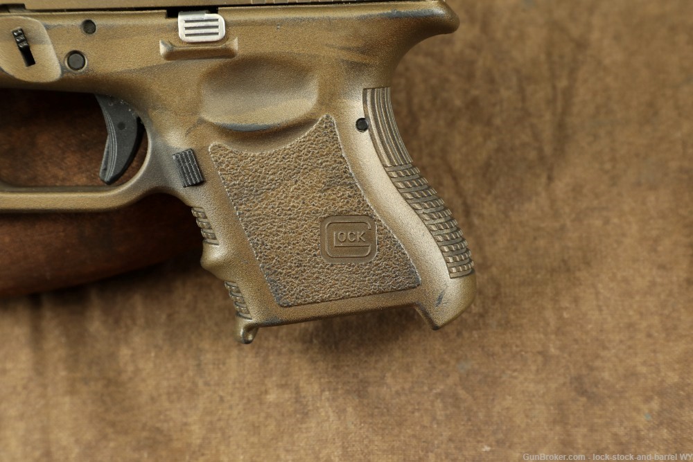 Glock 26 Gen 3 G26 9mm 3.25” Coyote Battle Worn Flag Sub-Compact Pistol -img-18