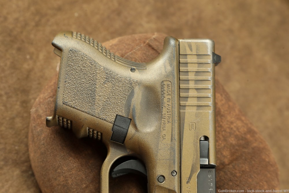 Glock 26 Gen 3 G26 9mm 3.25” Coyote Battle Worn Flag Sub-Compact Pistol -img-2