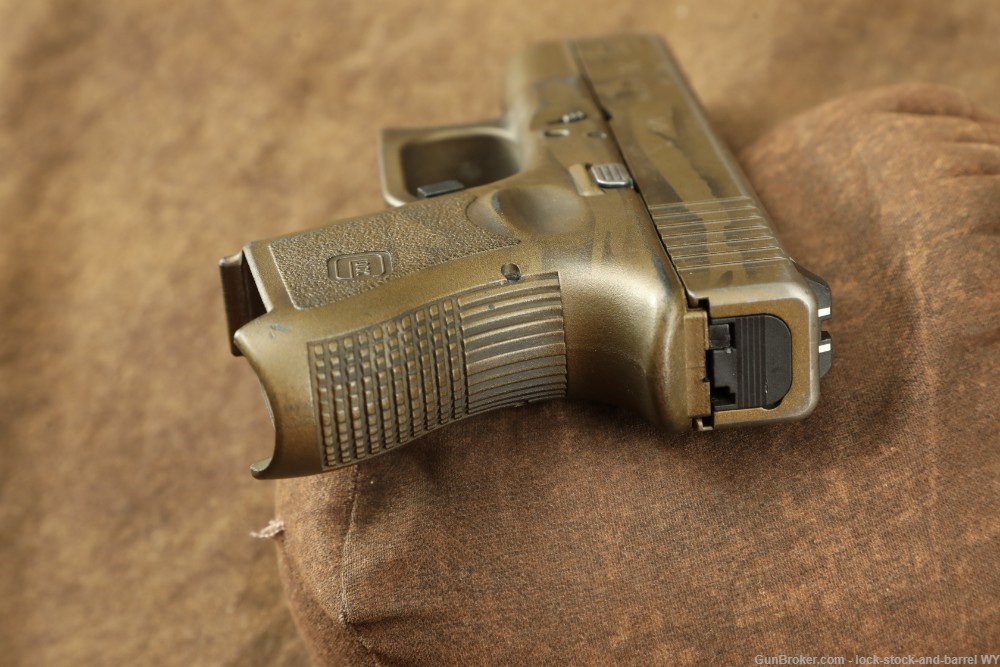 Glock 26 Gen 3 G26 9mm 3.25” Coyote Battle Worn Flag Sub-Compact Pistol -img-9