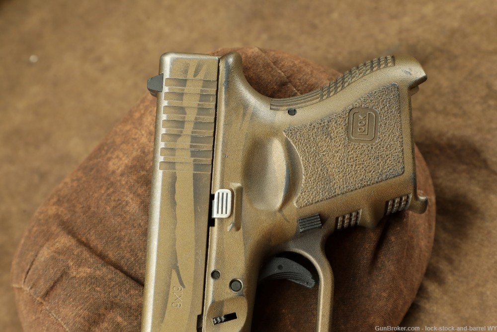 Glock 26 Gen 3 G26 9mm 3.25” Coyote Battle Worn Flag Sub-Compact Pistol -img-6