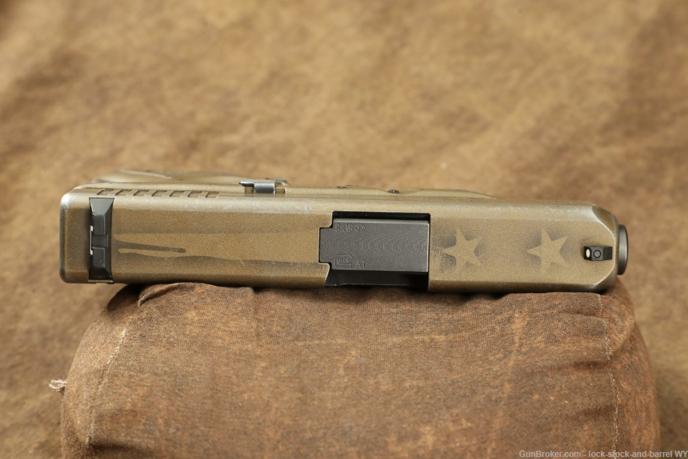Glock 26 Gen 3 G26 9mm 3.25” Coyote Battle Worn Flag Sub-Compact Pistol -img-7